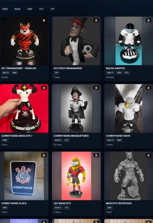 Prévia da coleção de mascotes, parte 1