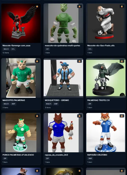 Prévia da coleção de mascotes, parte 3